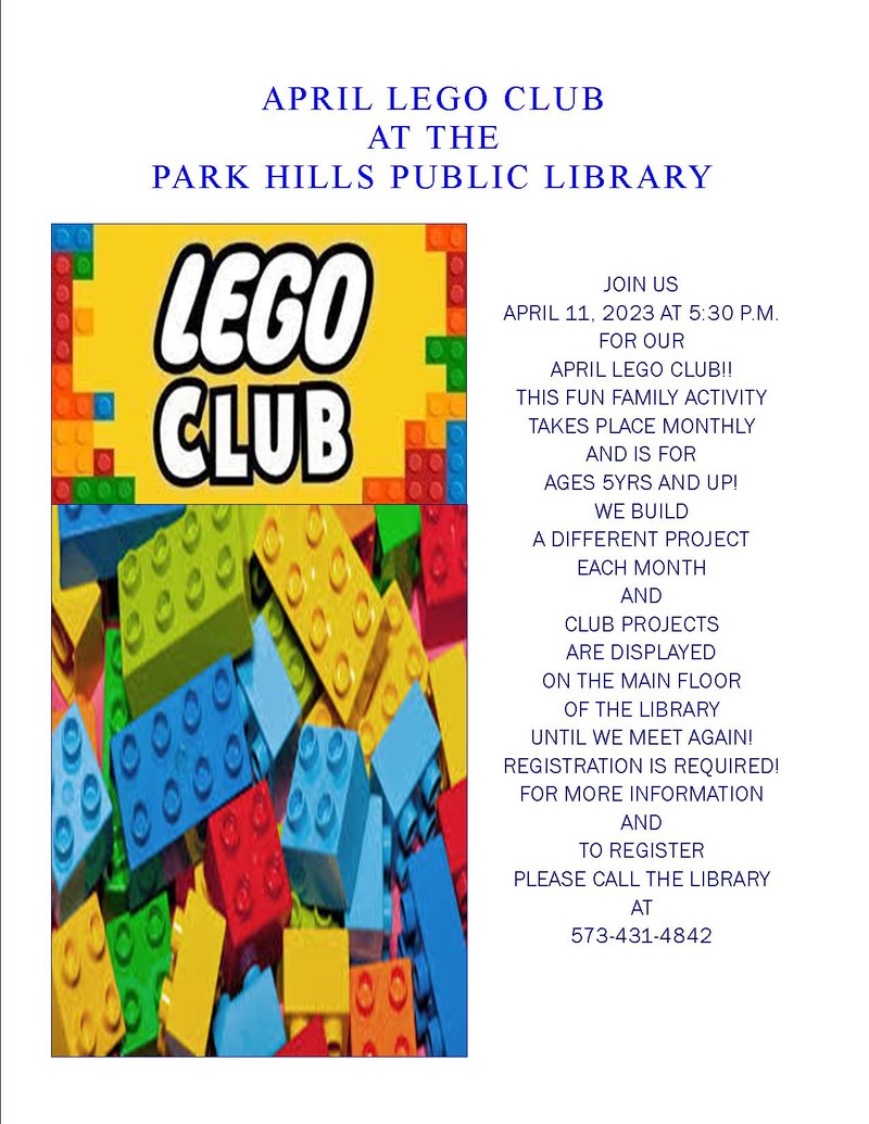 April Lego Club