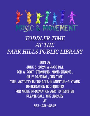 June Music and Movement Toddler Time