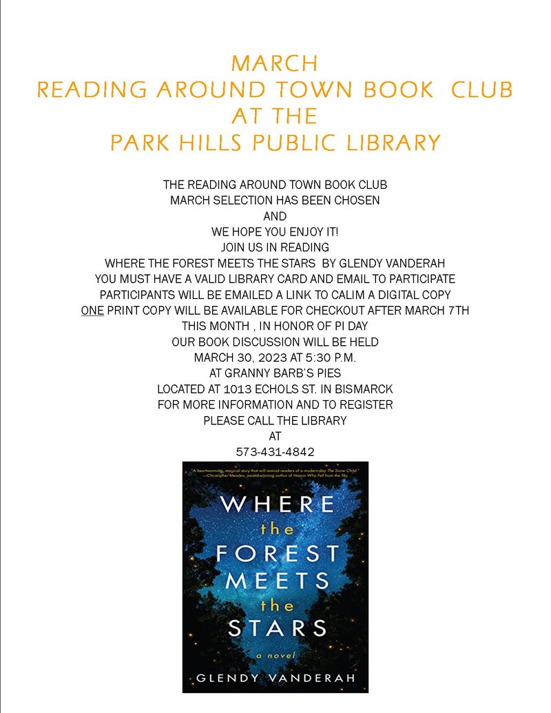 March Reading Around Town Book Club!