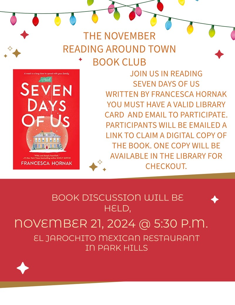 November Reading Around Town Book Club