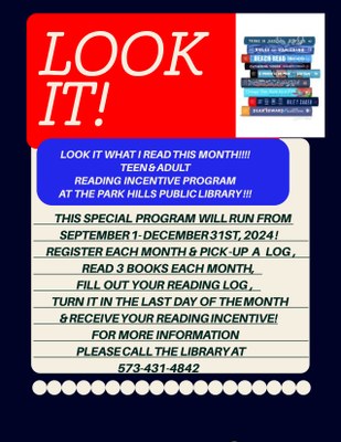 October Look It Program for Adults/Teens