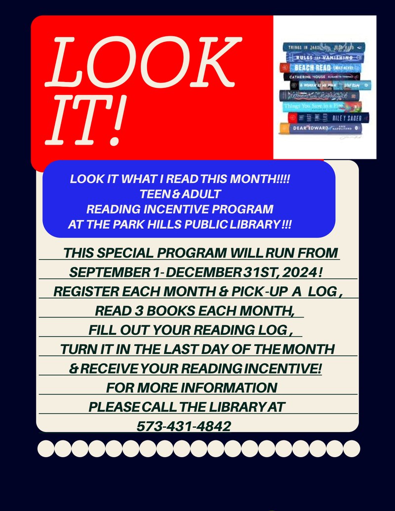 October Look It Program for Adults/Teens