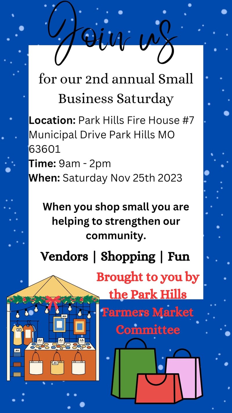 Park Hills Farmer's Market Small Business Saturday