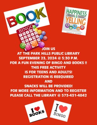 September Adult & Teen Book Bingo!